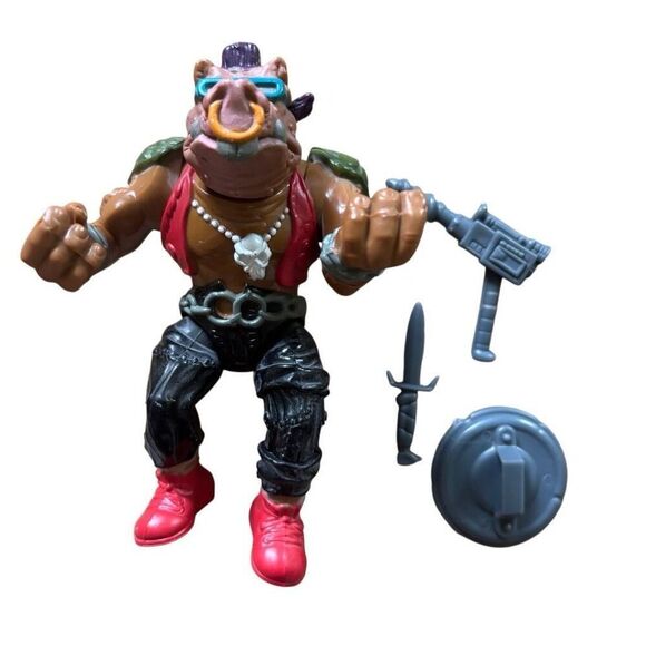 Teenage Mutant Ninja Turtles Bebop Hard Head 1989 Action Figure & Acc. - Picture 1 of 6